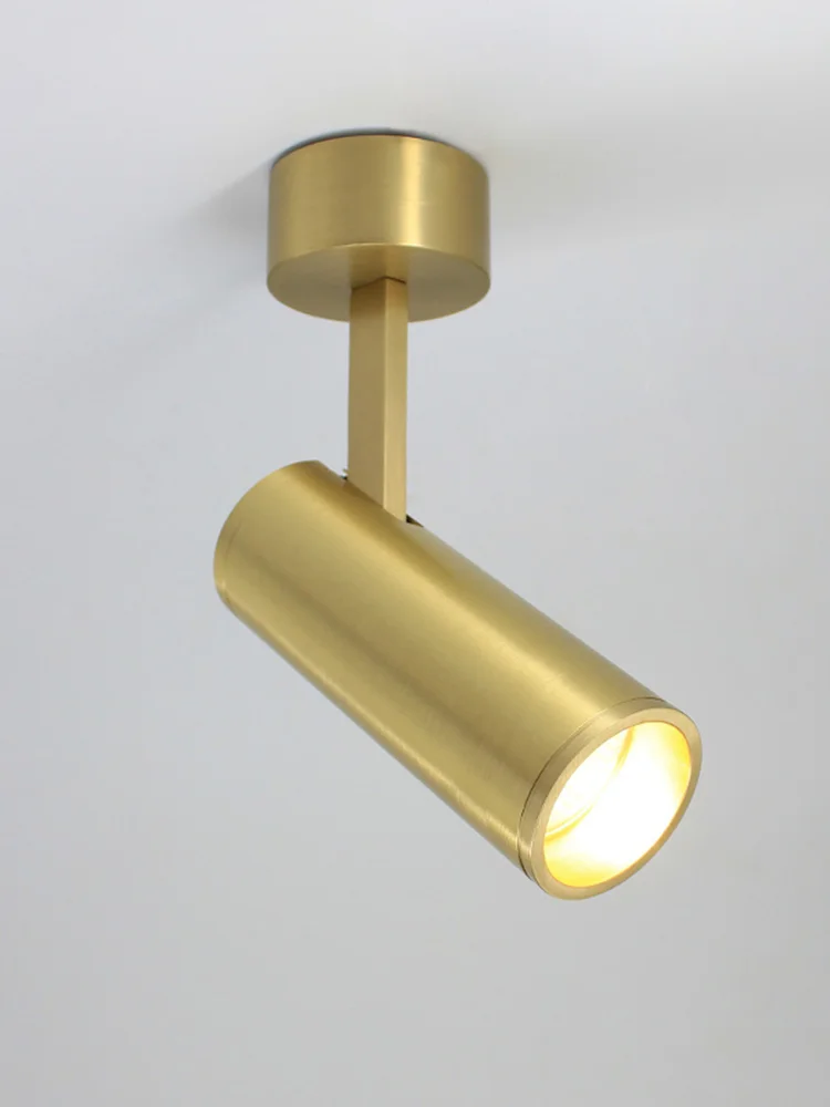 

Твердая медная поверхность, стандартный дизайн в скандинавском стиле, регулируемый угол освещения, 90-260 В переменного тока