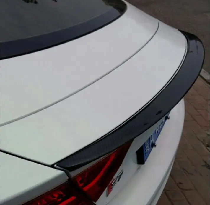 Углеродное волокно автомобиля задний багажник спойлер крыло подходит для AUDI A7 S7