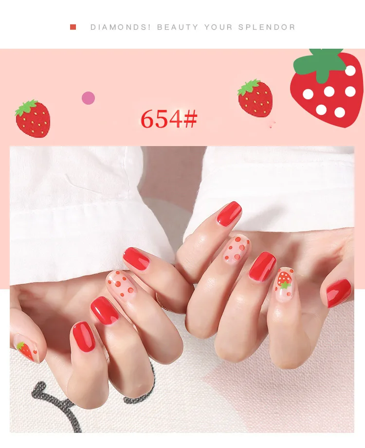 Lootaan мультфильм искусственные фрукты цветы Плюмерия искусство ногтей наклейка