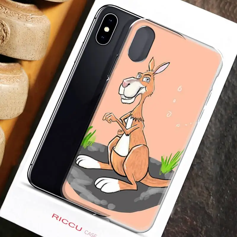 Милый чехол для телефона кенгуру iPhone 11 12 pro XS MAX Mini 8 7 6 6S Plus X 5S SE 2020 XR | Мобильные