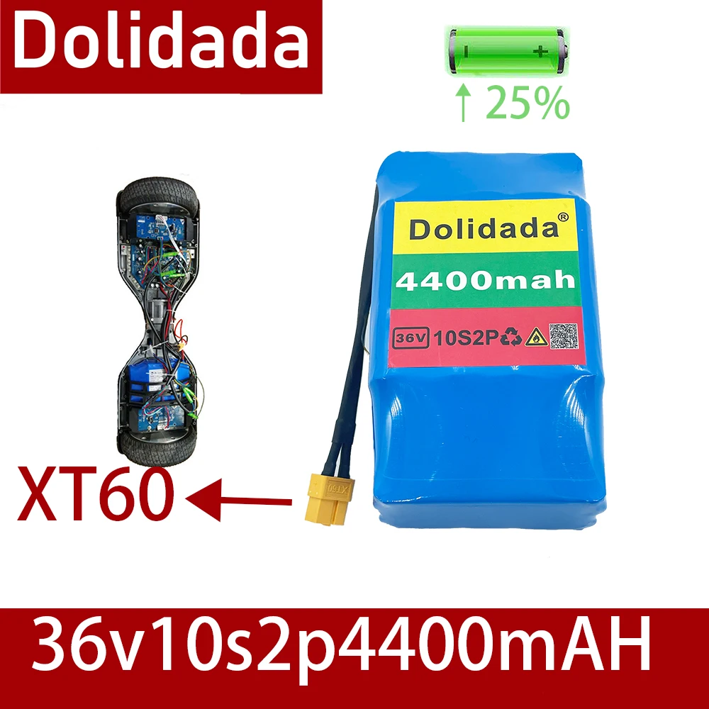 

100% New Original 36v 4.4ah lithium battery 10s2p 36v battery 4400mAh lithium ion pack 42V 4400mah scooter twist car battery