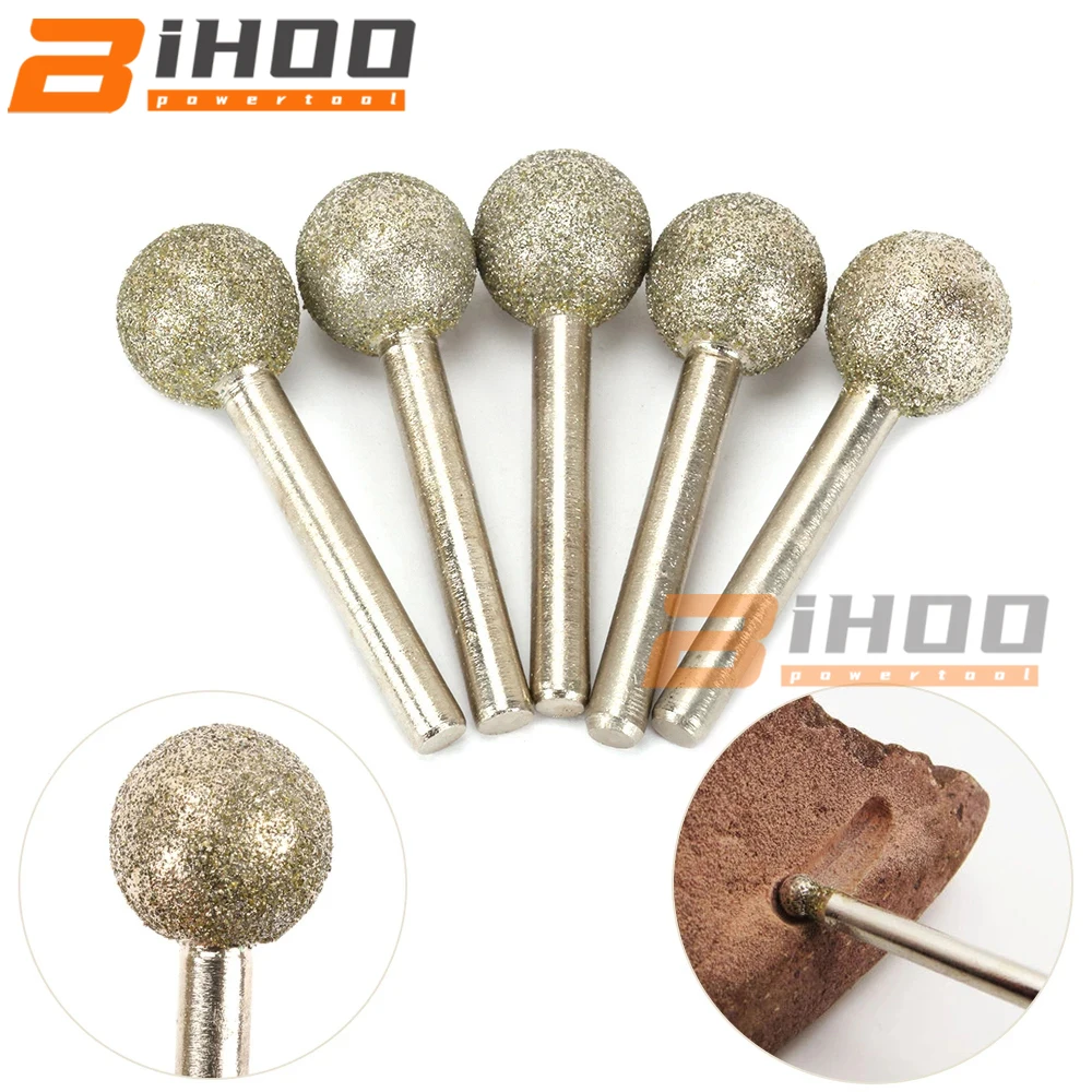 5 шт. алмазная шлифовальная головка 18 мм 60 #|Абразивные инструменты| |