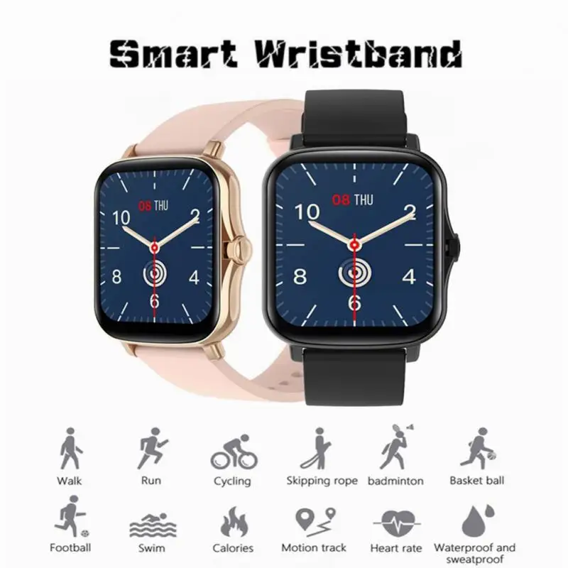 

Смарт-часы Y20 PK P8 Plus GTS 2, 1,7 дюйма, сенсорный экран, пульсометр