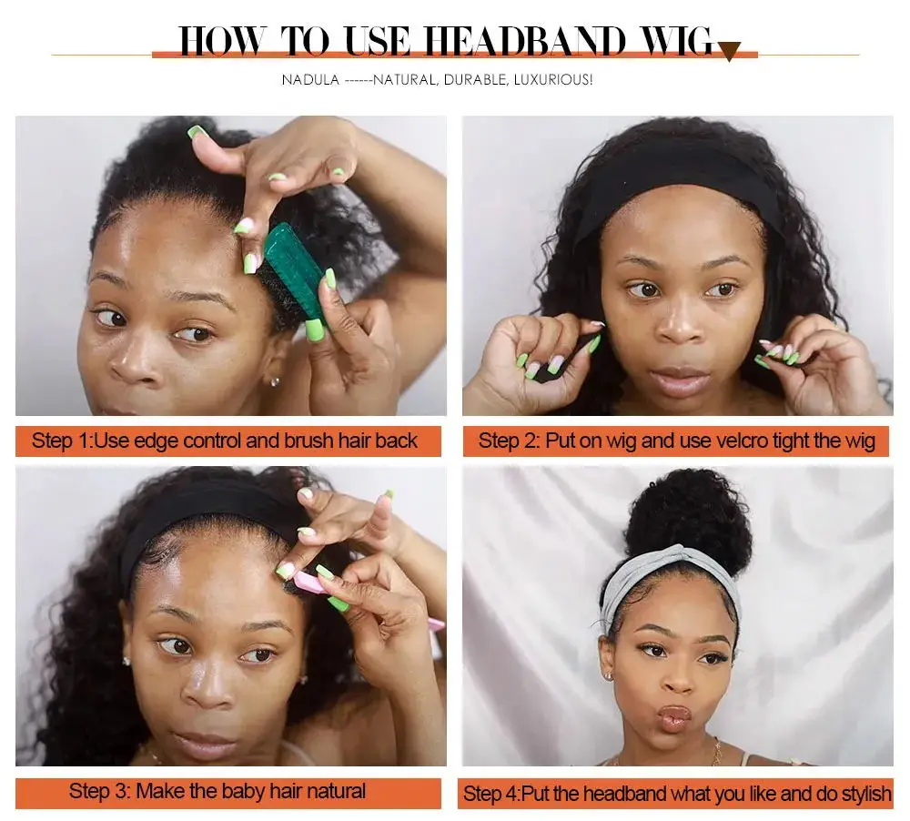 Женский парик на голову Бразильская кудрявая прямая неповрежденная нить без