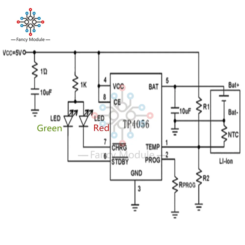 Diymore 5 шт/лот TP4056 type-C USB В 1A 18650 литий-ионный модуль зарядного устройства