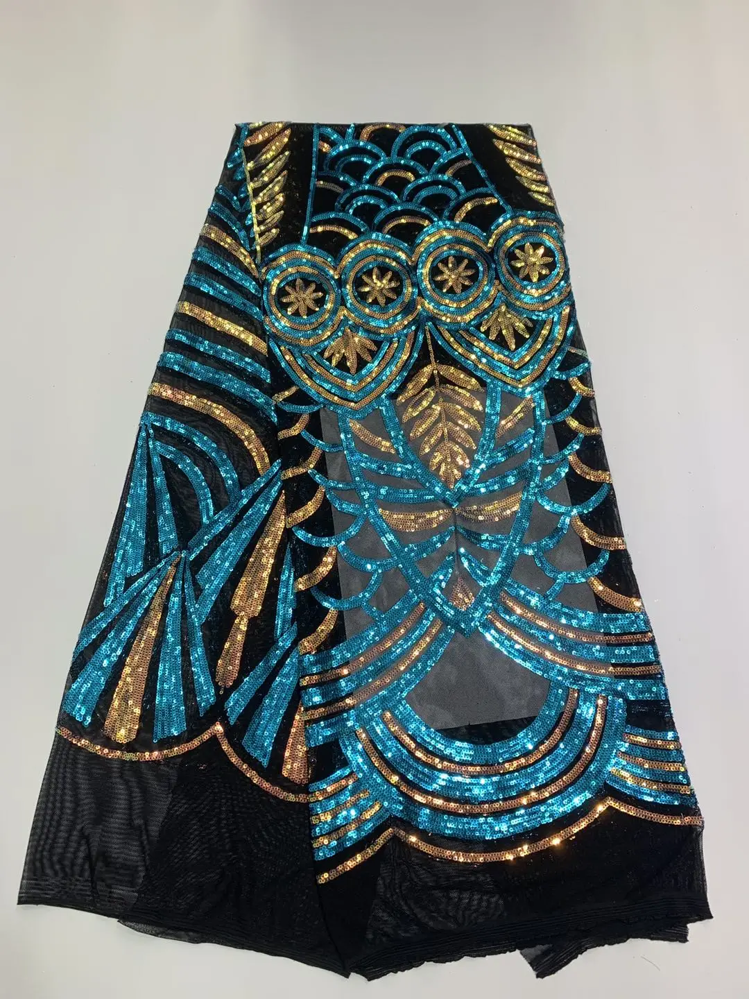 Африканская кружевная ткань высокого качества искусственная с вышивкой