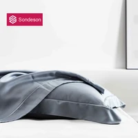 sondeson luxury 100 silk gray pillowcase 25 momme silk beauty healthy skin hair pillow case for women men kids free shipping