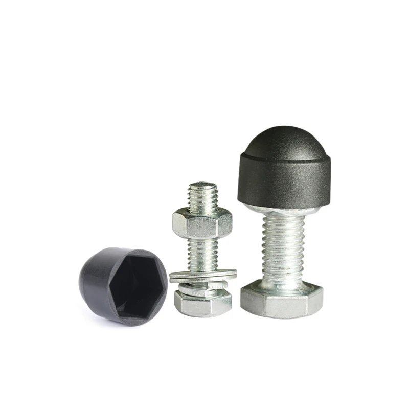 PE Nut Protective Caps M4 M5 M6 M8 M10 M12 M14 Black White Screw Cover Set Threaded Cap Use For Car Safety Plastic | Обустройство