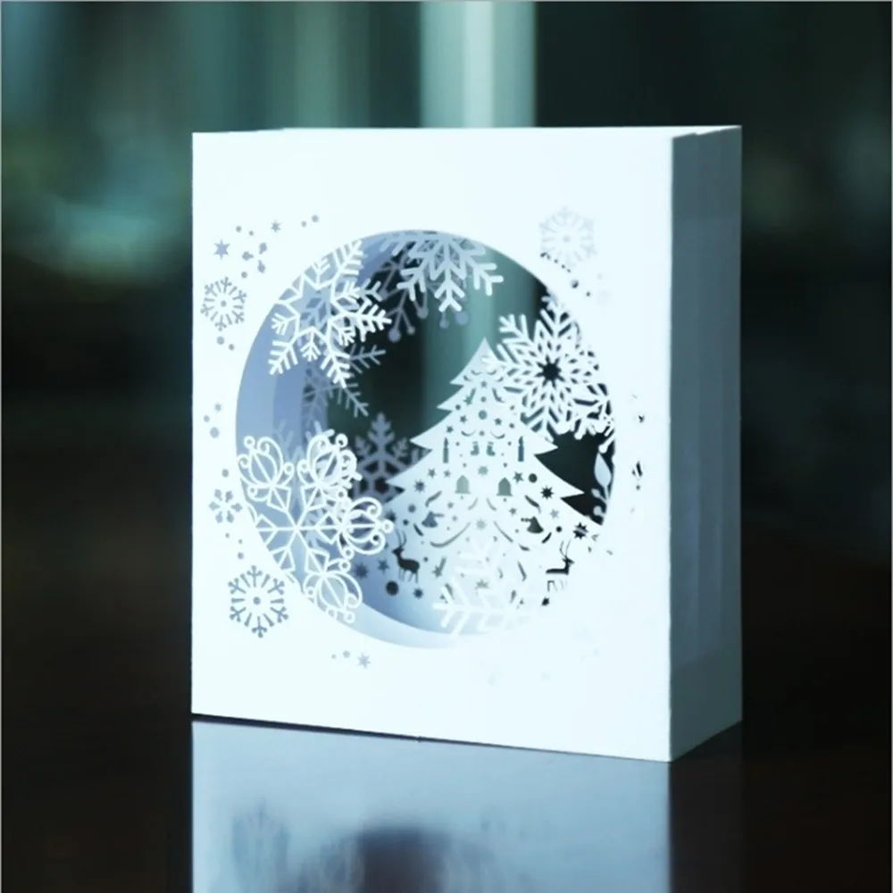 Снежинка 3D всплывающие открытки поздравительная открытка День Святого