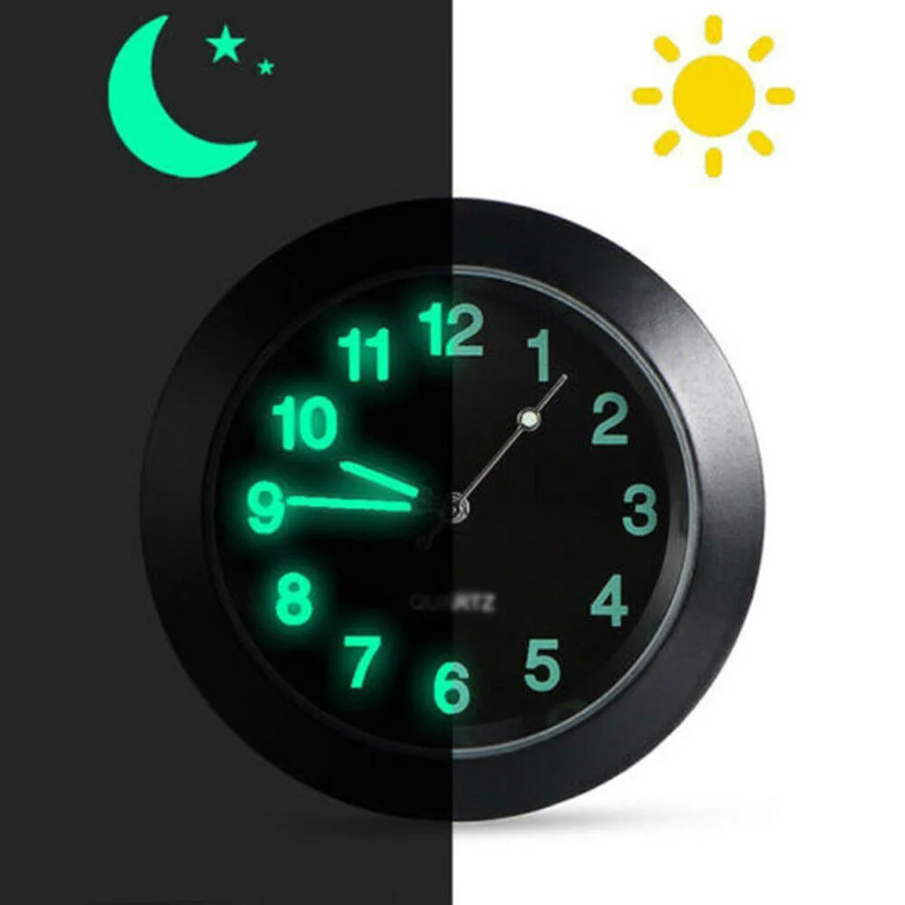 

Parts Car Clock Quartz Replacement Watch Accessories Auto Decor Inner Interior Black