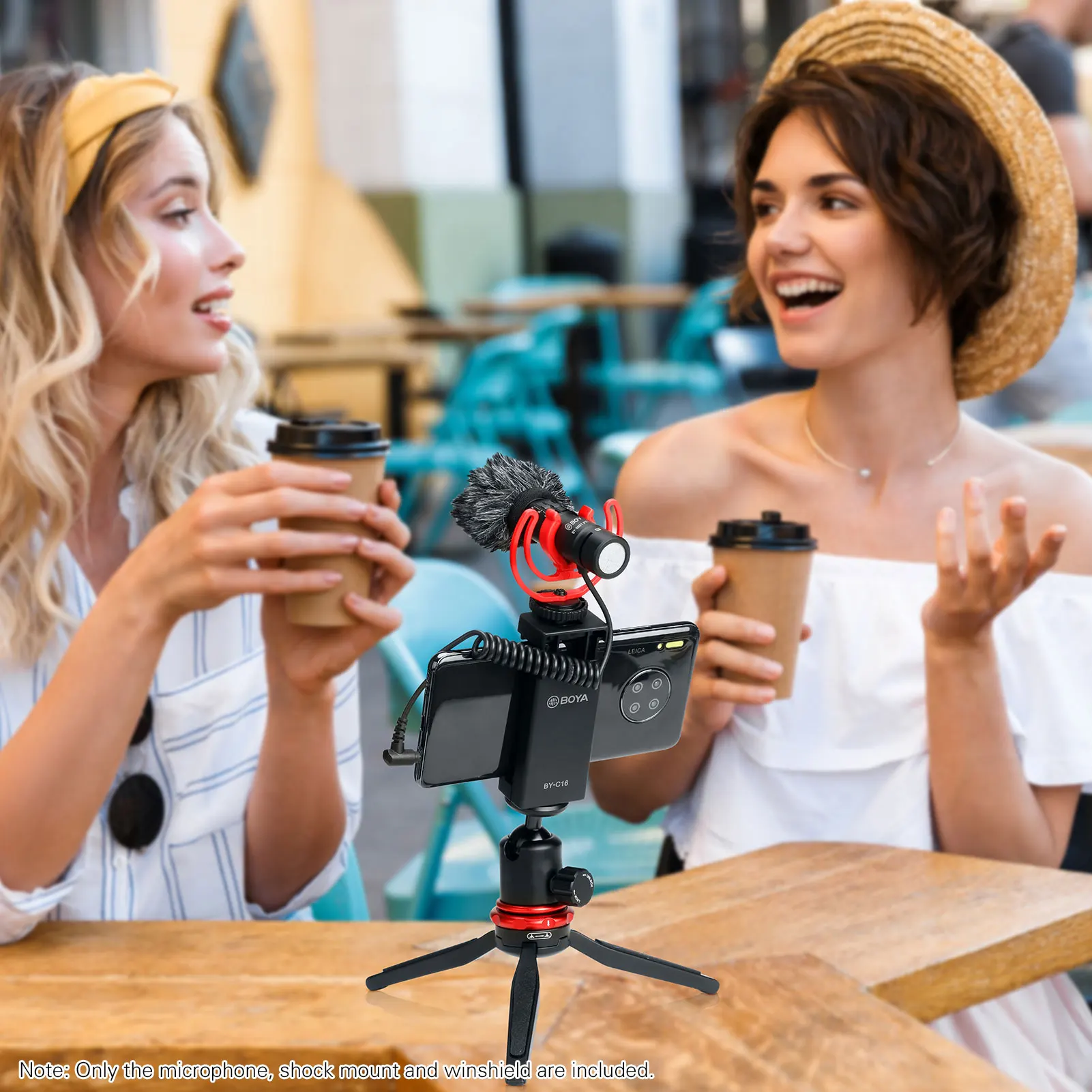 BOYA BY-MM1 PRO двойной головкой на штативе и микрофона видеокамеры суперкардиоидный