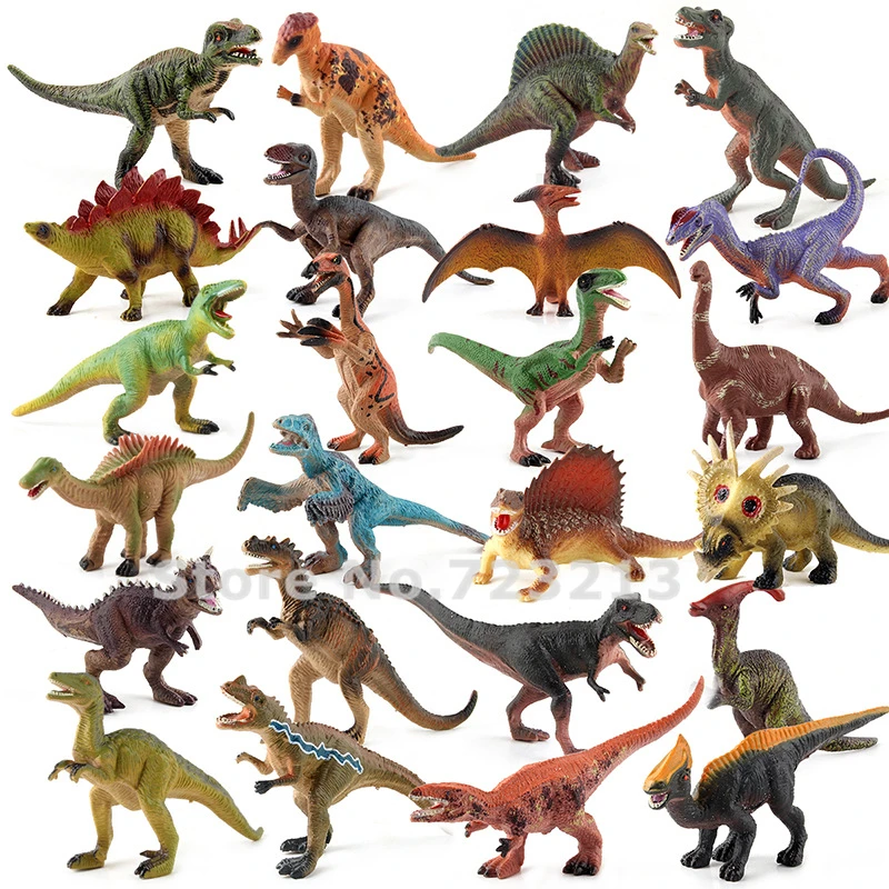 Набор из 4 моделей Динозавров Юрского периода полые игрушки для детей детская