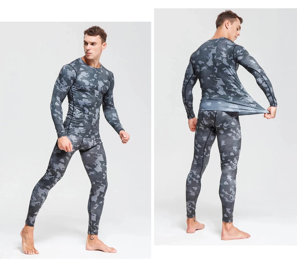 

Men's 2pcs Sportswear Man Tracksuit Men Sport Wear Kit Mens Running Suits Fitness Sport