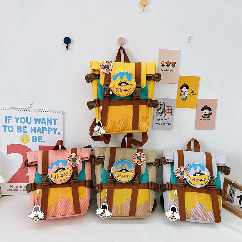 Children Japanese Style Mini Backpack Girls Boys Bags In Kindergarten Light Travel Nylon Backpack Waterproof Hot