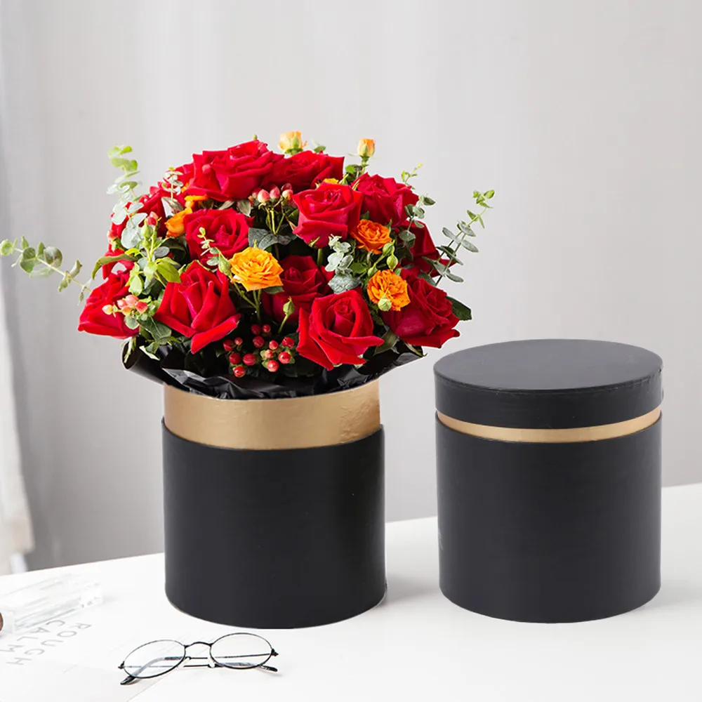 

3pcs/set Round Hug Bucket Floral Packaging Round Bucket Christmas Wedding Birthday Gift Box Flower Arrangement Box Party Decor