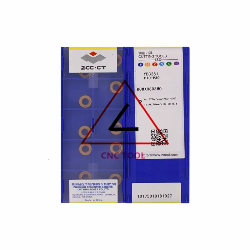 

RCMX0803MO YBC251 10pcs Original CHINA ZCCCT Milling inserts cutting tools