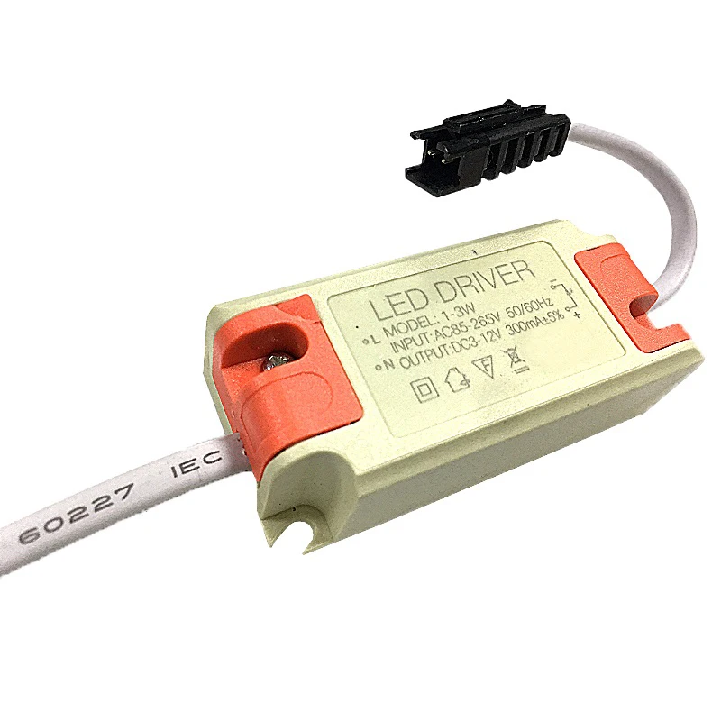 1 шт. 3 Вт AC85 265v постоянного тока 12V LEDPower питания потолочный светильник