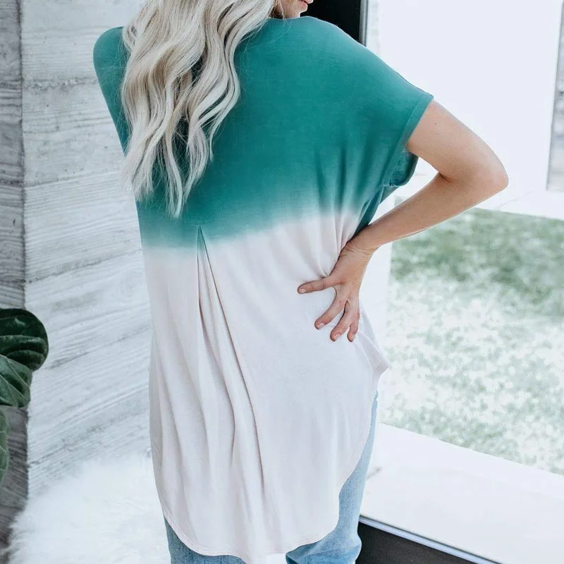 

Summer Women Tops V-Neck Short Sleeve Loose Women T-Shirt Fashion Printing 3XL Plus Size Casual Polyester Pullover Fitted Tees