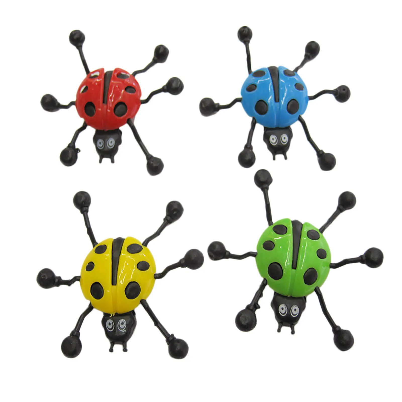 

6pc Fidget Toys Insect Climbing Rolling Glass Insect Sticky Insect Climbing Children's Toy Kids Girls Toys Indoor Play Toys