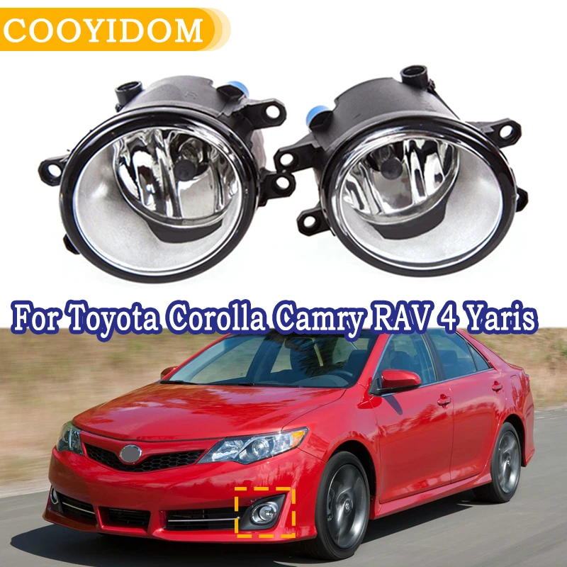 2 шт. Противотуманные фары для Toyota Corolla Camry RAV 4 Yaris Verso S AvensisAssembly 4000LM 55W 4300K Галогенные