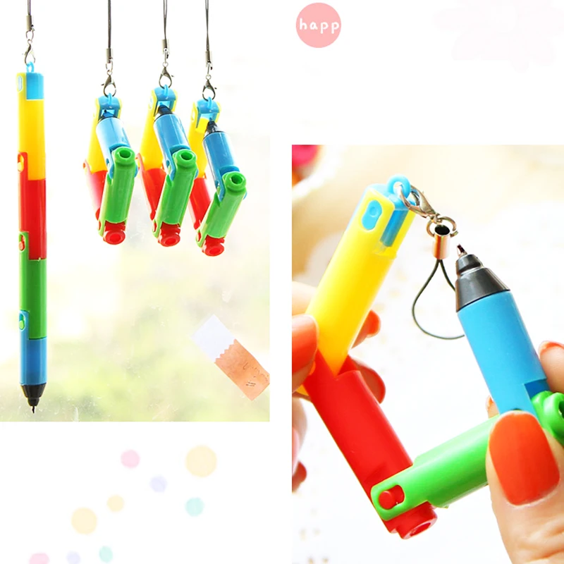 2 шт. милые Мультяшные складные шариковые ручки красочные для детей кавайные