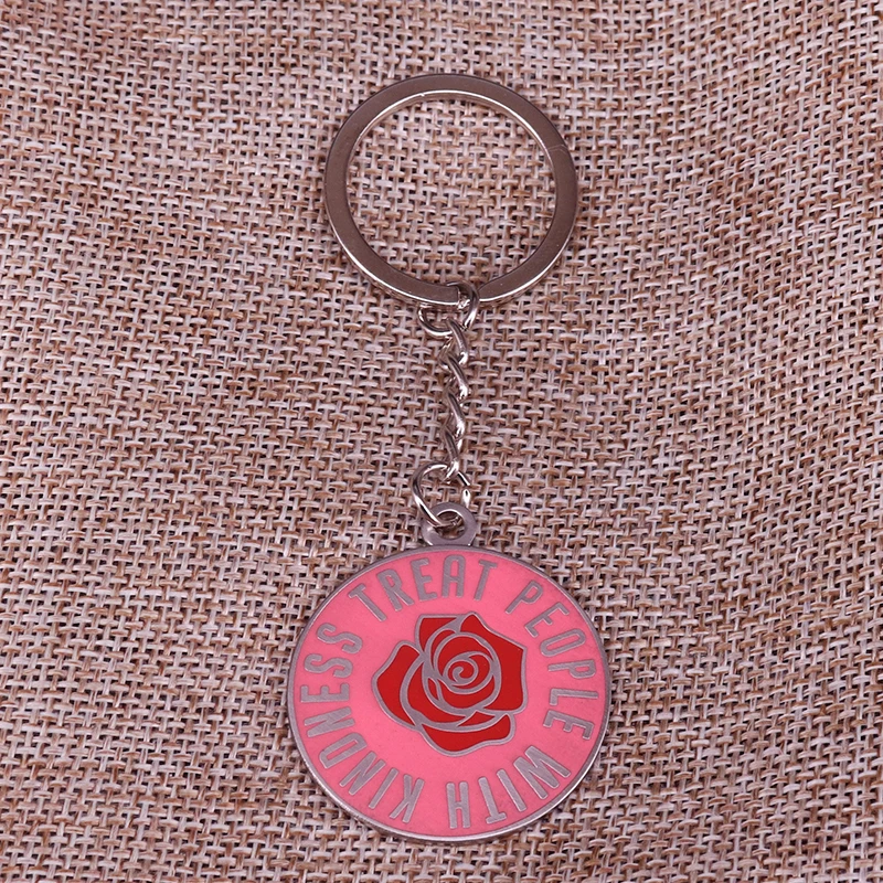 HS TPWK относиться к людям с доброте брелок и Pin комплект музыка Fandom талант арт