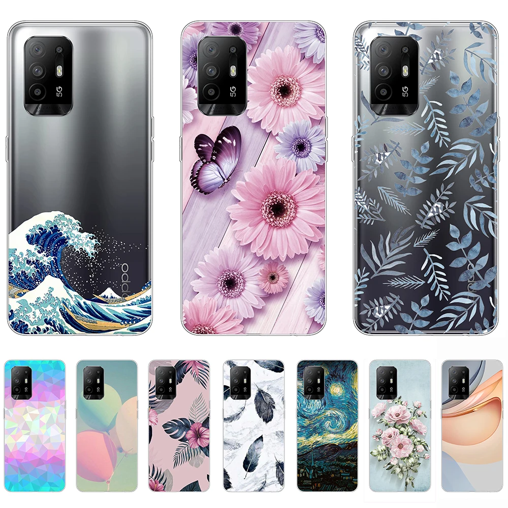 

Soft Case for OPPO A94 5G Silicon Fashion Flexible Transparent Shell Back Cases 6.43Inch Shockproof Bumper Dust-proof Anti-knock