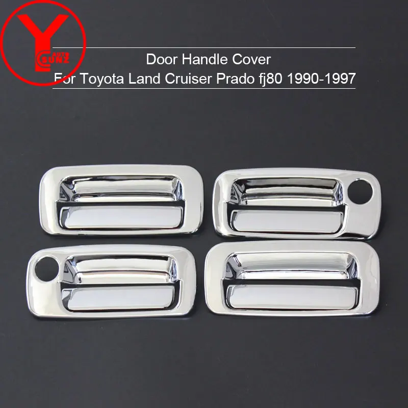 Хромированная вставка ручки двери для toyota land cruiser autana prado fj80 Стайлинг автомобиля