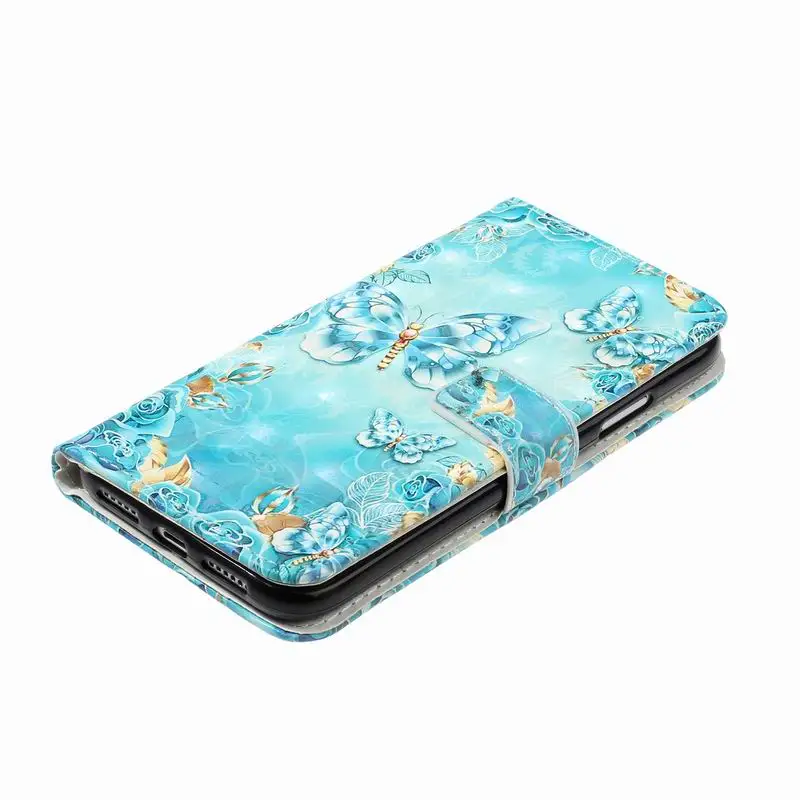 Блестящий 3D чехол для iphone 12 Mini 11 Pro Max XS XR X 8 7 6 6S Plus 5 5S SE симпатичный чехол-кошелек с