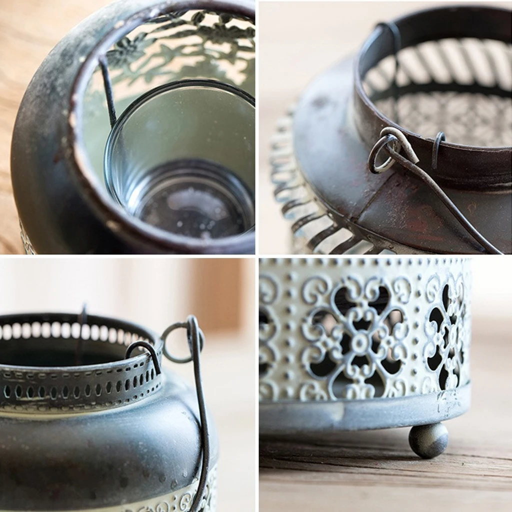 Подсвечник из потертого кованого железа подсвечник 9 стилей|Подсвечники| |