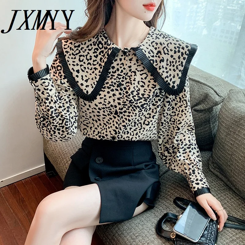 JXMYY 2022 модный дизайн весна-осень темпераментная рубашка с длинным рукавом