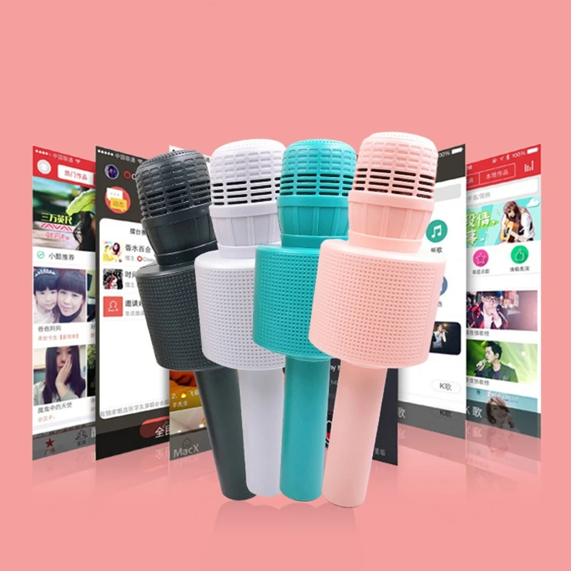 

Karaoke Bluetooth Wireless Microphone for Kids, Handheld Portable Speaker Home KTV Player ,Toys Microphone for 3-12 Year 97BE