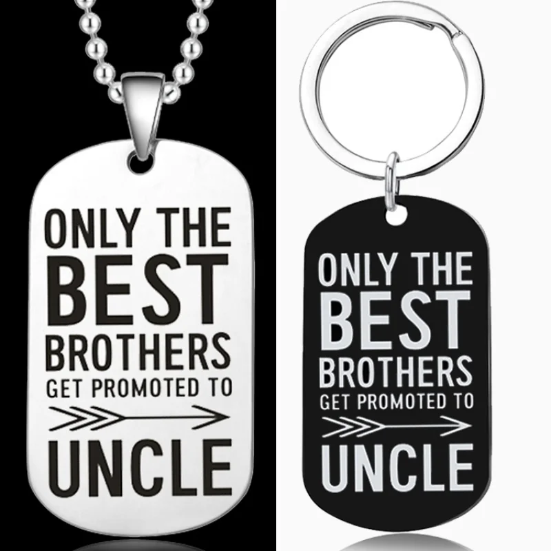 

Gifts for New Uncle Only The Best Brothers Get Promoted To Uncle Keychain Ring Fathers Day Present for Uncle Brother Pendant