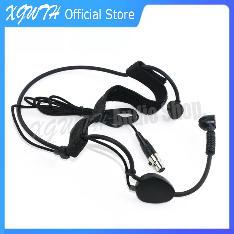 

ME3 Headset Microphone Double Over Ear Headband Head Wearing Mic for Shure Wireless Bodypack Transmitter System 4Pin XLR TA4F