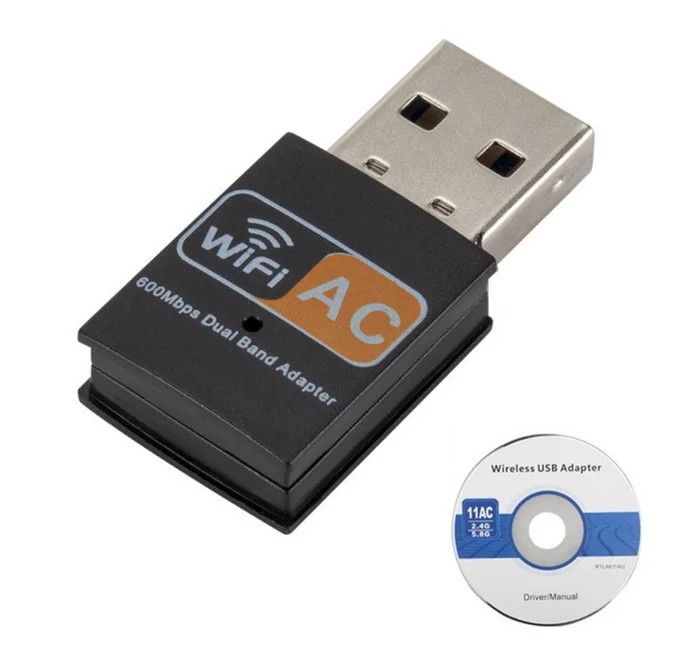 ThousnadX USB WI FI адаптер 600 Мбит/с wi fi телевизионные антенны пк сетевой карты Dual Band 2 4 + 5 8