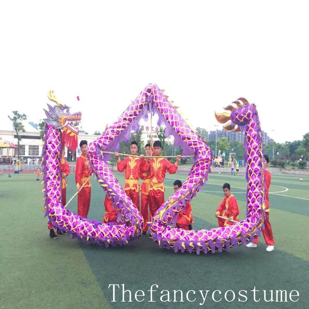 Фото 13 м Длина Размеры 5 позолоченных 10 студент украшен китайским драконом танец