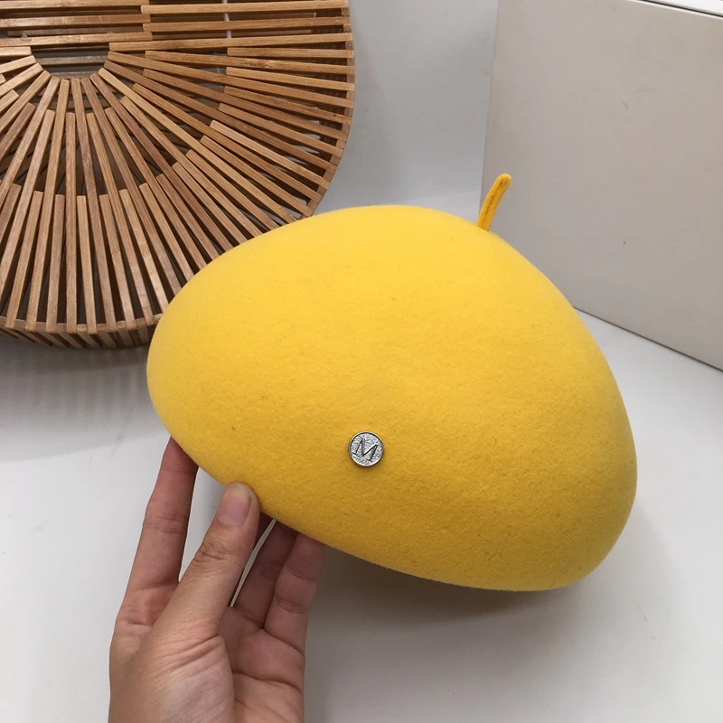 Женская винтажная английская шапка с изображением тыквы qiu dong шерстяной берет