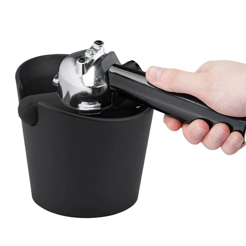 

1 Pcs Shock-Absorbent Knock Box with Removable Knock Bar and Non-Slip Base & 1 Pcs Coffee Powder Pad Silicone Pad