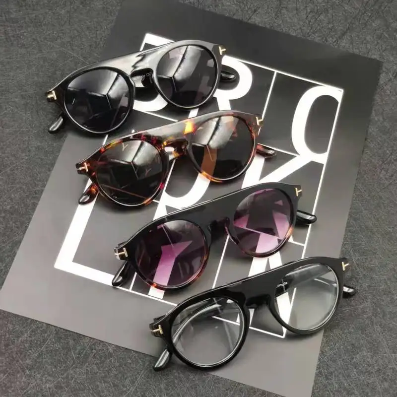 Ретро черные круглые солнцезащитные очки в стиле стимпанк Мужские Винтажные