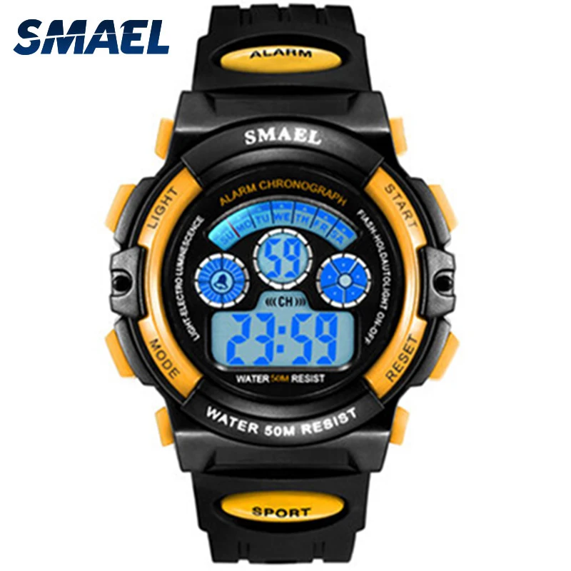 New Fashion Brand Smael Watches Led Digital Child Watch Student Sport 50M Waterproof Alarm Clock erkek kol saati | Наручные часы