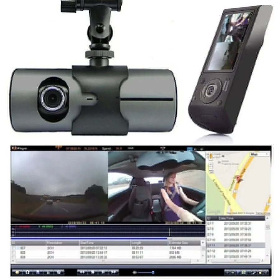 Автомобильный видеорегистратор с двумя объективами акселерометром X3000 R300 1080P HD 2 7