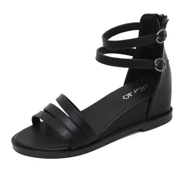 

Fashion Womens Shoes 2021 Sandals Closed Heel Clogs Wedge Med Increasing Height Suit Female Beige Luxury Platform New Medium Sum