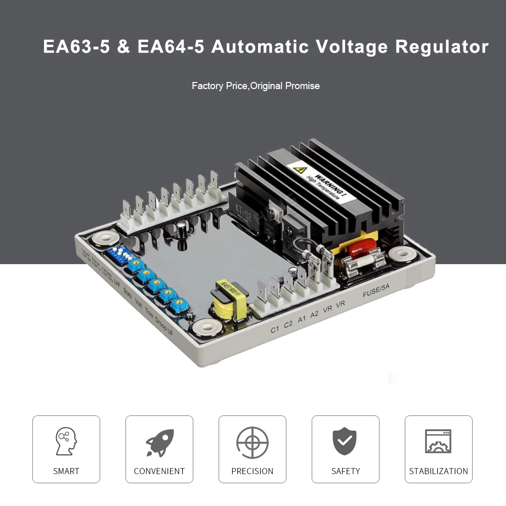 Автоматический регулятор напряжения AVR EA64-5 и EA63-5 универсальный для синхронного