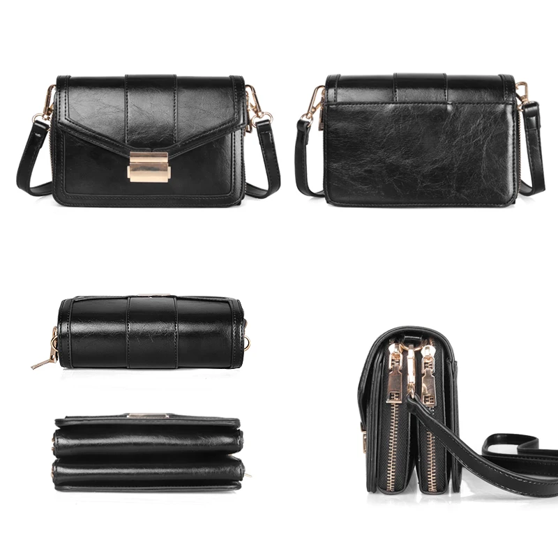 Женская многофункциональная сумка через плечо вместительная из искусственной