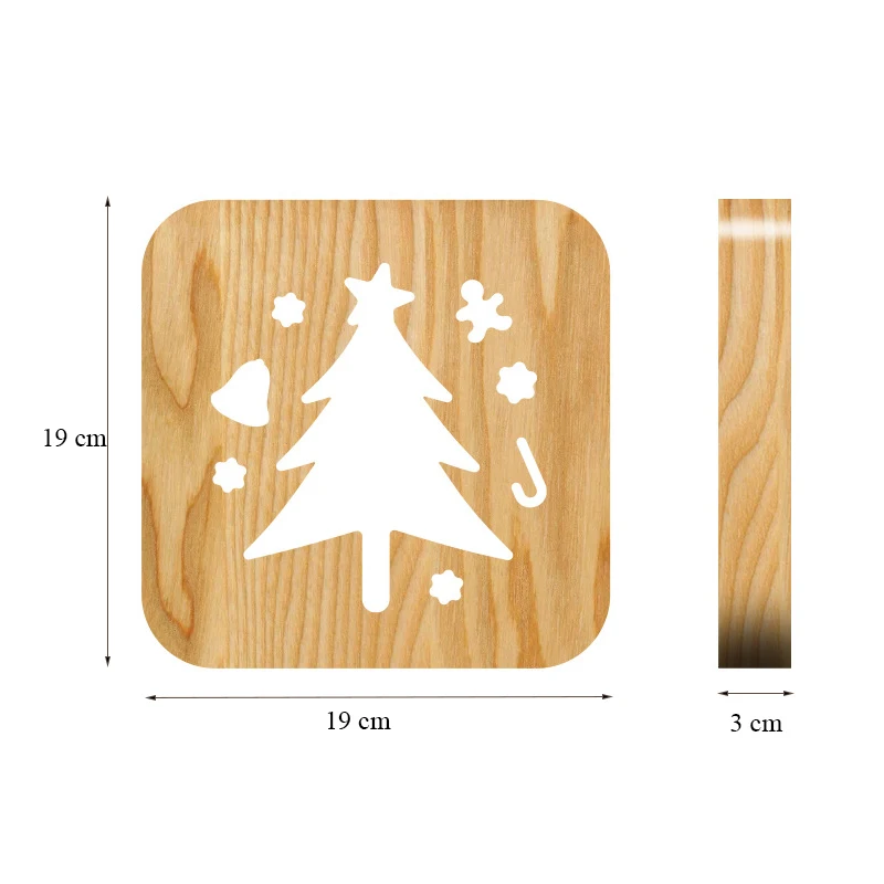 Modern Night Table Lamp Bedroom Bedside Creative Wood Led Desk Light Fixtures Art Deco tafellamp for Kid Children Christmas Gift