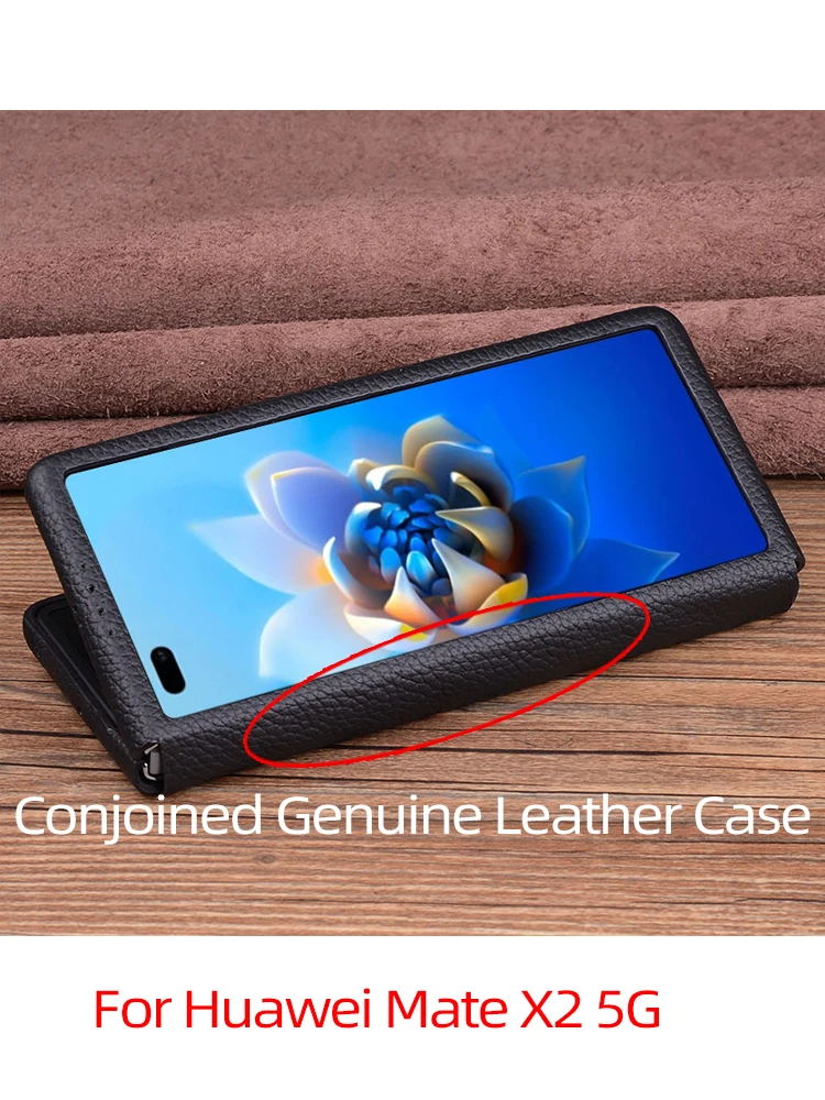 

Чехол-книжка из натуральной кожи для Huawei Mate X2