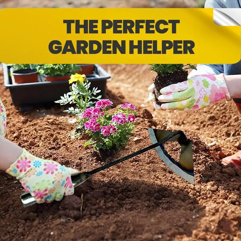 

Steel Hardened Hollow Hoe Handheld Weeding Rake Planting Vegetable Farm Garden Tools Agriculture Tool Weeding Accessories