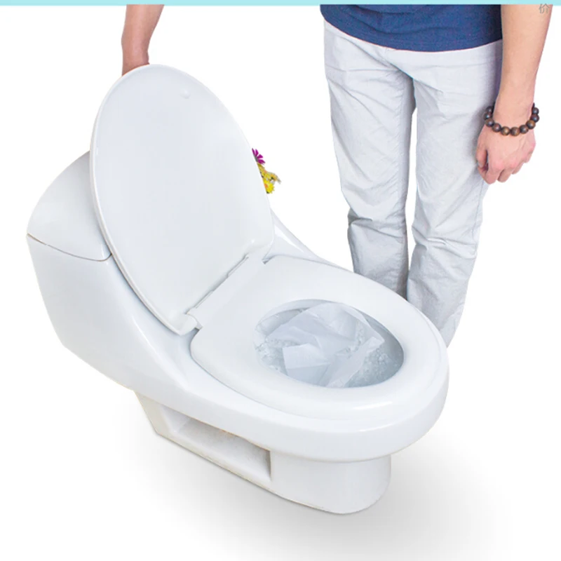 

10Pcs High Practical Safe Disposable Paper Toilet Seat Covers Pocket Size Waterproof Toilet Paper Pads Camping Travel Outdoor