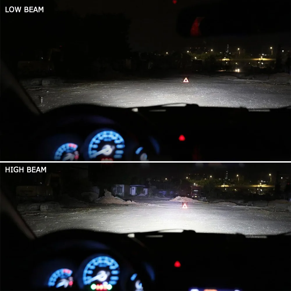 2 шт./комплект Автомобильные светодиодные лампы H7 H11 72 Вт 6500 лм|Передние LED-фары для
