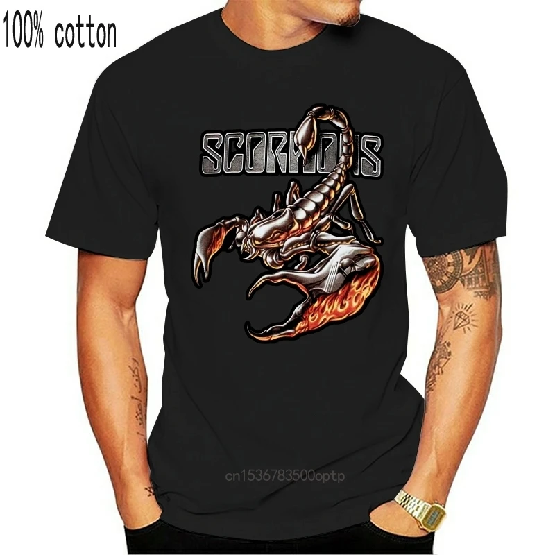 

Новая Черная футболка с изображением скорпиона, гигантского скорпиона, хард-рок, Майкла шенкера, группы НЛО 2021